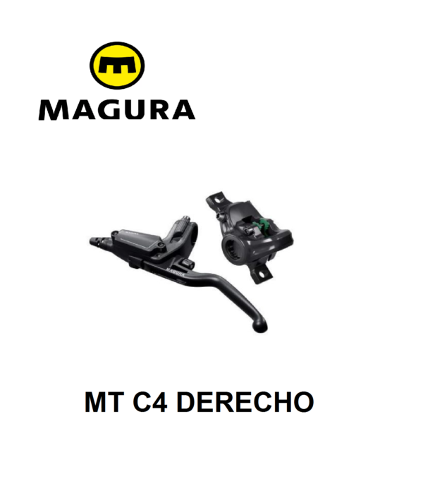 Set de Frenos Magura MT C4, palanca de 3 dedos Carbotecture, 2 pistones (1 PAR) Derech. + Izquierd. - Imagen 3