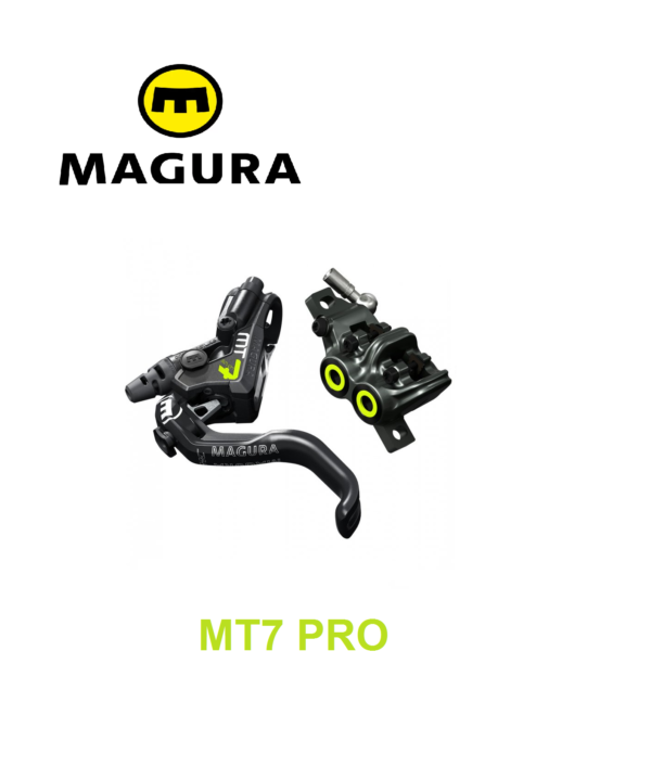 Set de Freno Magura MT7 PRO, palanca de 1 dedo HC-Aluminio, 4 pistones (1 Set)