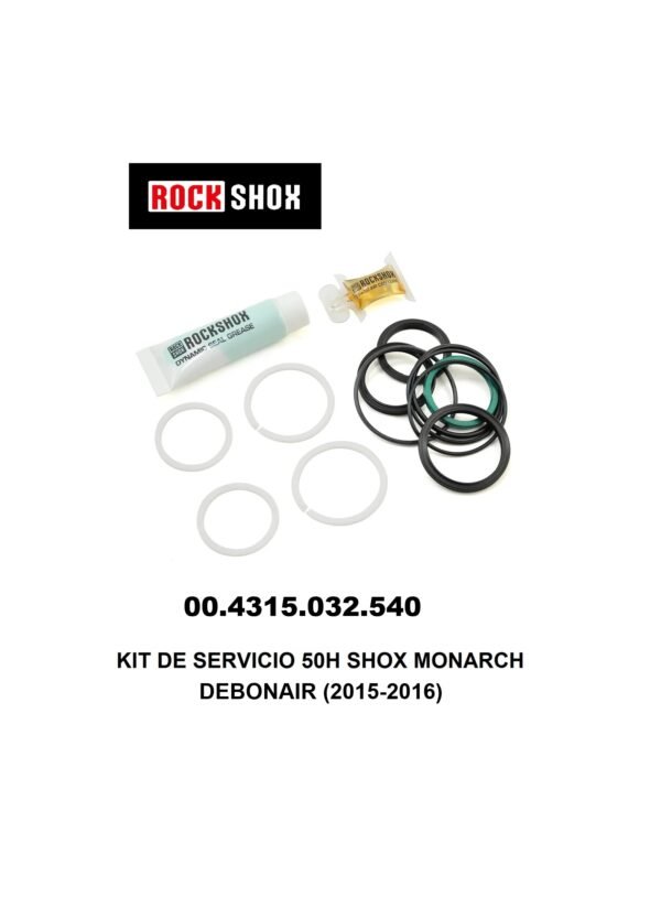 Kit de Retenes Rockshox Básico para Shox 50H MONARCH DEBONAIR (2015-2016) – 00.4315.032.540
