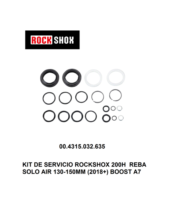 Kit de Retenes RockShox 200H para REBA SOLO AIR 130-150MM (2018+) BOOST A7 – 00.4315.032.635