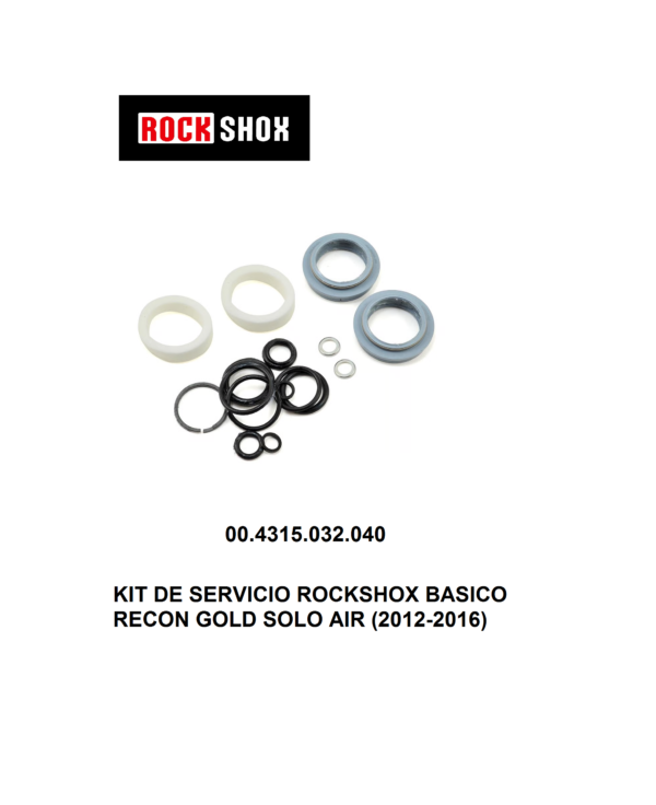 Kit de Retenes RockShox Basico para RECON GOLD SOLO AIR (2012-2016) – 00.4315.032.040