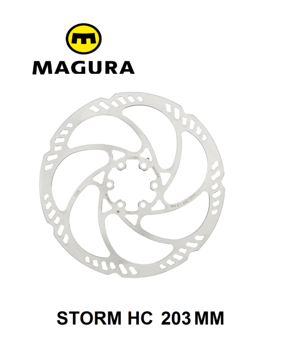 Disco Magura Storm HC 203 mm 6 Pernos (Espesor 2mm)