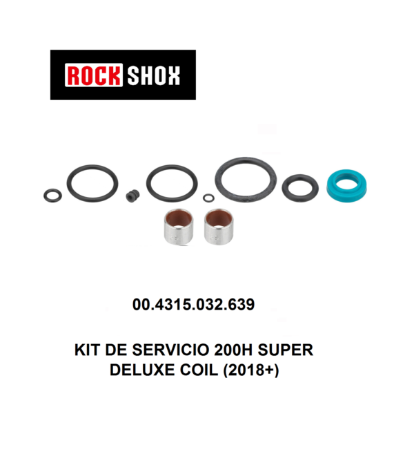 Kit de Retenes Rockshox para Shox 200H Super Deluxe Coil A1-A2 (2018-2020) - 00.4315.032.639