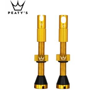 Válvula Tubeles Peaty´s Chris King MK2 42 mm– Dorado ( 1 par)