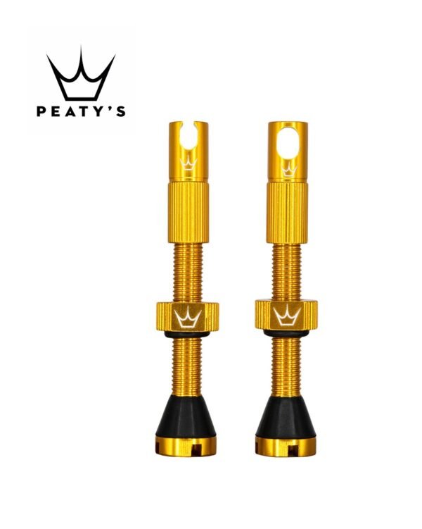 Válvula Tubeles Peaty´s Chris King MK2 42 mm– Dorado ( 1 par)