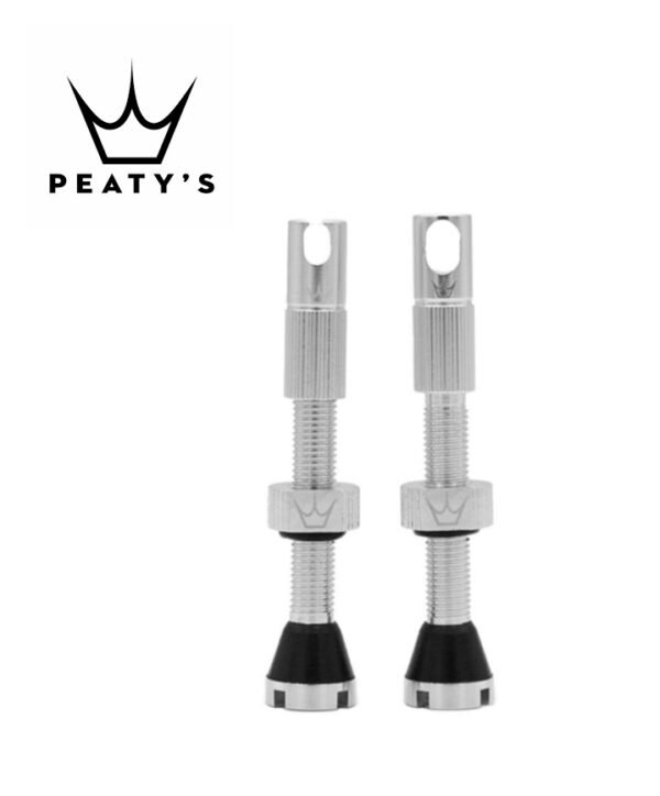 Válvula Tubeles Peaty´s Chris King MK2 42 mm– Plata ( 1 par)
