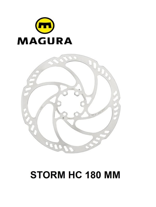 Disco Magura Storm HC 180 mm 6 Pernos (Espesor 2mm)