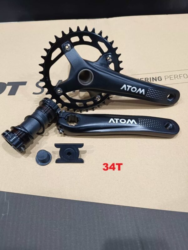 Biela Monoplato ATOM A26Z-SS300 34T 10/11/12v 170 mm Black + Botom