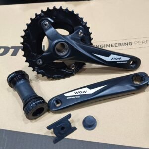 Biela MTB Biplato ATOM A28Z-DS230 38/28T 2x10v 170 mm Black + Botom