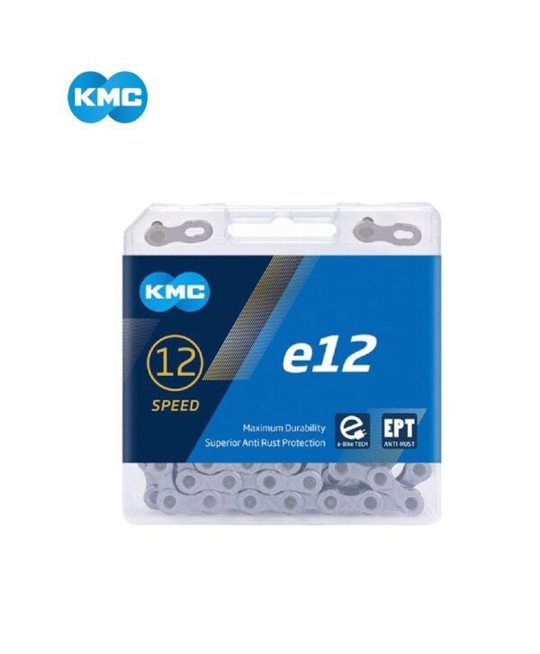 Cadena KMC e12 EPT Silver/Silver Original Taiwán