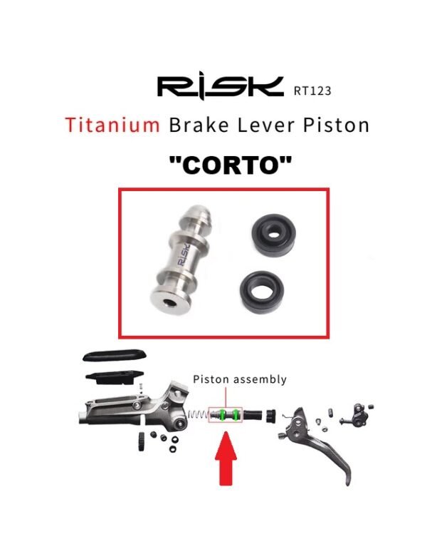 Piston Hidráulico para Palanca Sram GUIDE R-RE-RSC/ Code R/ Level T-TL Titanio "CORTO" ( 1 und)