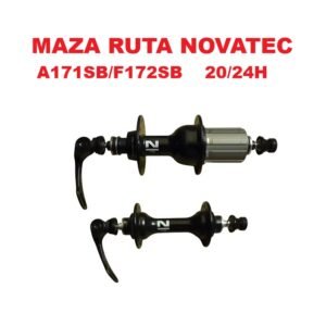 Juego de Mazas de Ruta Novatec Ultralight A171/F172SB 20/24H Qr Black