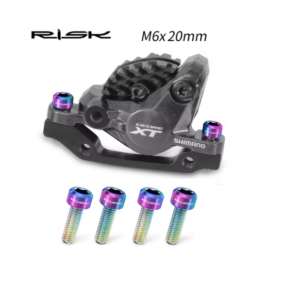 Tornillos Risk Titanio para Caliper M6X20mm (Disco 160mm) (4 und) Tornasol