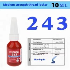 Liquido Fijador 243 para Tornillos 10 ml Azul