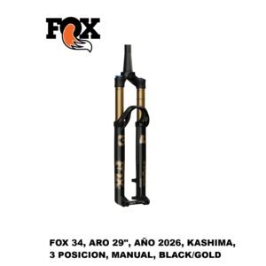 Horquilla Fox 34 Factory Kashima 29" Step Cast Año 2026 3 Posiciones Bloqueo Manual Boost Tapered Black/Gold