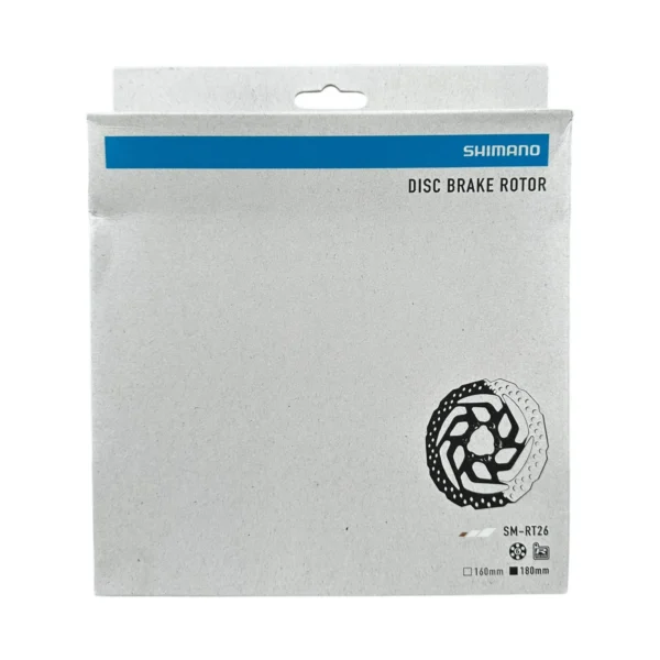 Disco de Freno Shimano RT26 180 mm 6 Tornillos en Caja - Imagen 2