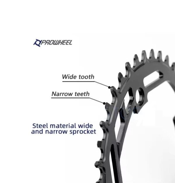 Monoplato Prowheel Redondo 104 BCD 34T (adecuado para e-BIKE) - Imagen 5
