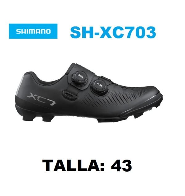 Zapatilla Shimano SH-XC703 MTB Hombre Talla: 43 Negro