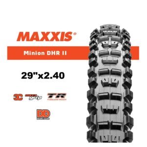 Llanta Maxxis DH Minion DHR 29"×2.40 WT 3C/DOBLE DOWN/TR 60X2 TPI PSI 50 MAX
