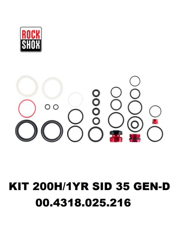 Kit de Retenes 200H/1Año de Horquilla RockShox SID 35, Select/+, Ultimate Generacion-D Código: 00.4318.025.216