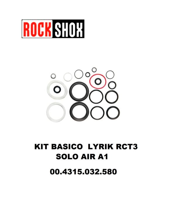 Kit de Retenes RockShox Basico para Lyrik RCT3 35mm Solo Air A1 Código: 00.4315.032.580