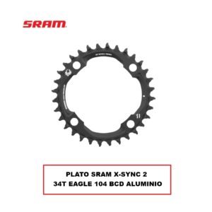 Plato SRAM X-Sync 2 Eagle 104 BCD 34T Aluminio para XX1/X01/GX