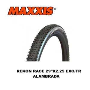 Llanta Maxxis Alambrada MTB Rekon Race 29×2.25 EXO/TR 60 TPI Black