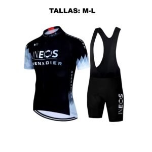 Conjunto Ciclismo Mod. Ineos Black/Gray Tallas: M-L