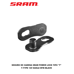 Conector de Cadena SRAM Eagle T-Type PowerLock 12V A1 - Black MTB Revestimiento PVD