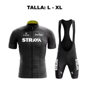 Conjunto Ciclismo Mod. Strava Black Tallas: L-XL