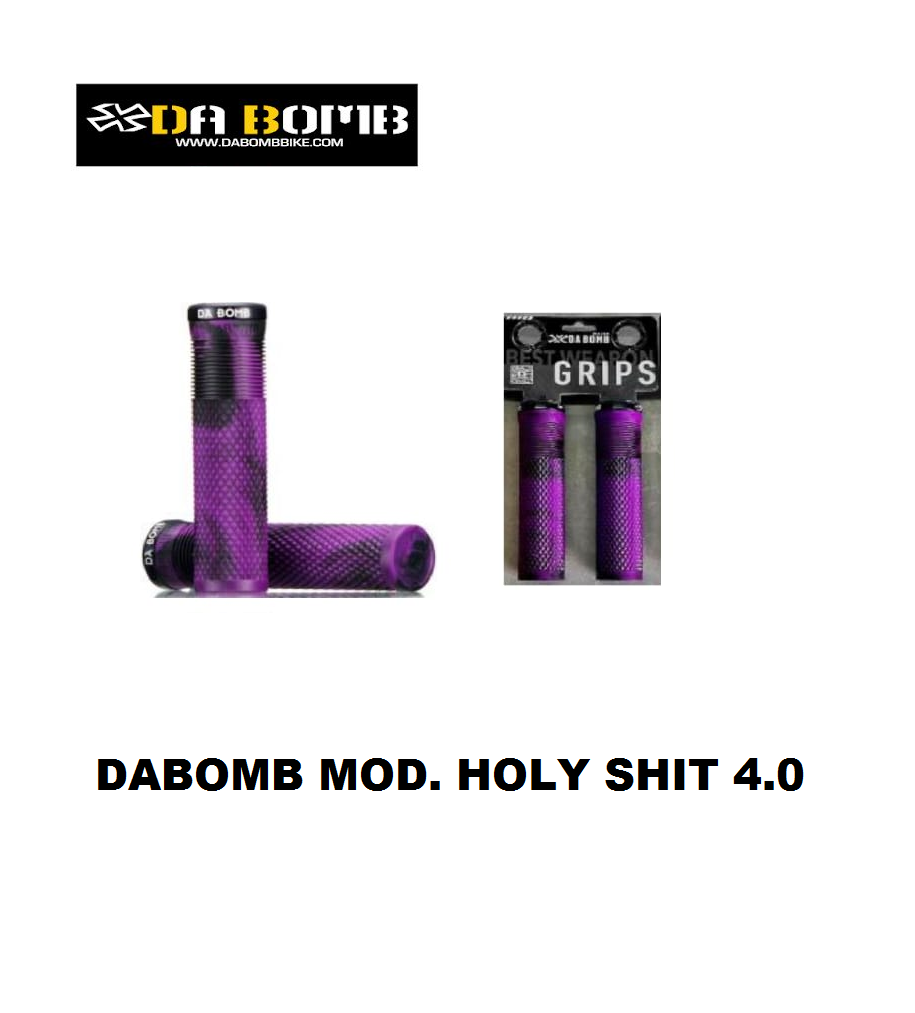 Grips Dabomb Mod. Holy Shit 4.0 Enduro/DH Color: Camuflaje Morado