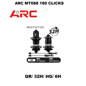 Juego de Mazas ARC MT-088 32H HG 180 Clicks Negro Par Modelo Nuevo 2026