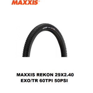 Llanta Maxxis MTB Rekon 29×2.40WT EXO/TR 60 TPI 50 PSI Max
