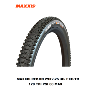 Llanta Maxxis MTB Rekon 29×2.25 3C/ EXO/TR 120 TPI PSI 60 MAX