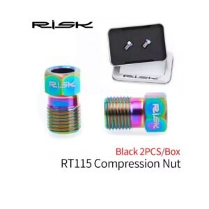 Kit de Tornillos de Frenos Hidraulicos Risk Titanio Tornazolado (2UND)