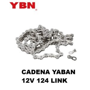 Cadena Yaban 12V 124 eslabones Silver/Silver OEM + Candado