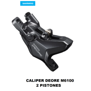 Caliper Hidráulico Shimano Deore 2 Pistones BR-M6100 Caja
