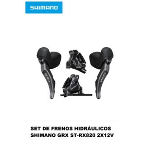 Set de Frenos Integrados Hidraúlicos Shimano GRX BR-RX820 + ST-RX820 2x12v