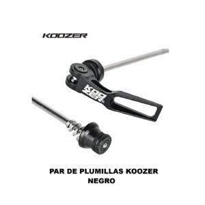 Plumillas Aluminio Koozer Qr Negro (Par)