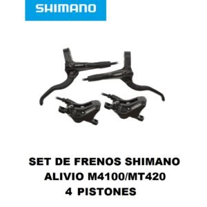 Set de Frenos Shimano Alivio BL-MT4100/MT420 4 Pistones