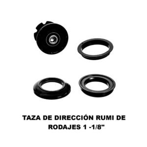 Juego de Tazas Rumi Rodaje 1 1/8″ Negro
