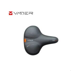Asiento de Bicicleta Vader para Paseo Ancho Negro/Rojo