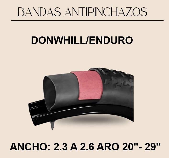 Banda Antipinchazo Crazy Riders ENDURO/DH Aro 20″ a 29″ 2.3-2.6 (UND)