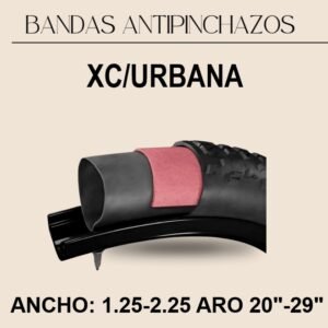 Banda Antipinchazo Crazy Riders XC/Urbana Aro 20" a 29" 1.25-2.25 (UND)