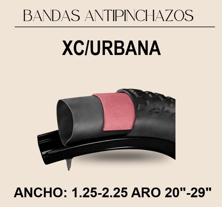 Banda Antipinchazo Crazy Riders XC/Urbana Aro 20" a 29" 1.25-2.25 (UND)