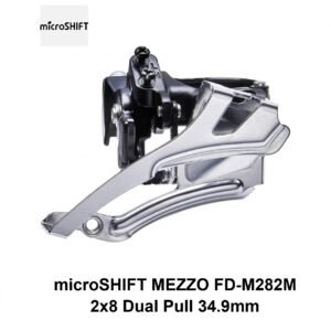 Desviador MicroShift MEZZO FD-M282 2X8V Abrazadera 34.9mm Duall Pull Aluminio