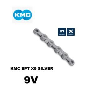 Cadena KMC EPT X9 Double X Silver 114 Links OEM +Candado