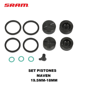 Kit de Pistones 19.5/18mm para Caliper SRAM MAVEN (ULT/SLV/BRZ A1) (2024+) 4 pistones 11.5018.058.001