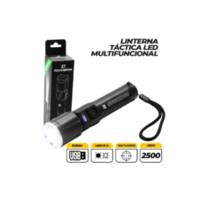 Luz Frontal RockBros Potente  Tactico Telescopico M25 2500LM Recargable USB