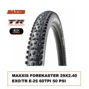 Llanta Maxxis MTB Forekaster 29×2.40WT EXO/TR E-25 60 TPI 50 PSI Max